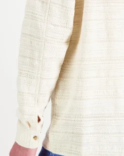 Les Deux Jonas structured stripe overshirt paitatakki