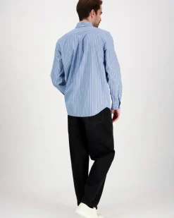 Les Deux Kent Stripe Poplin Shirt kauluspaita