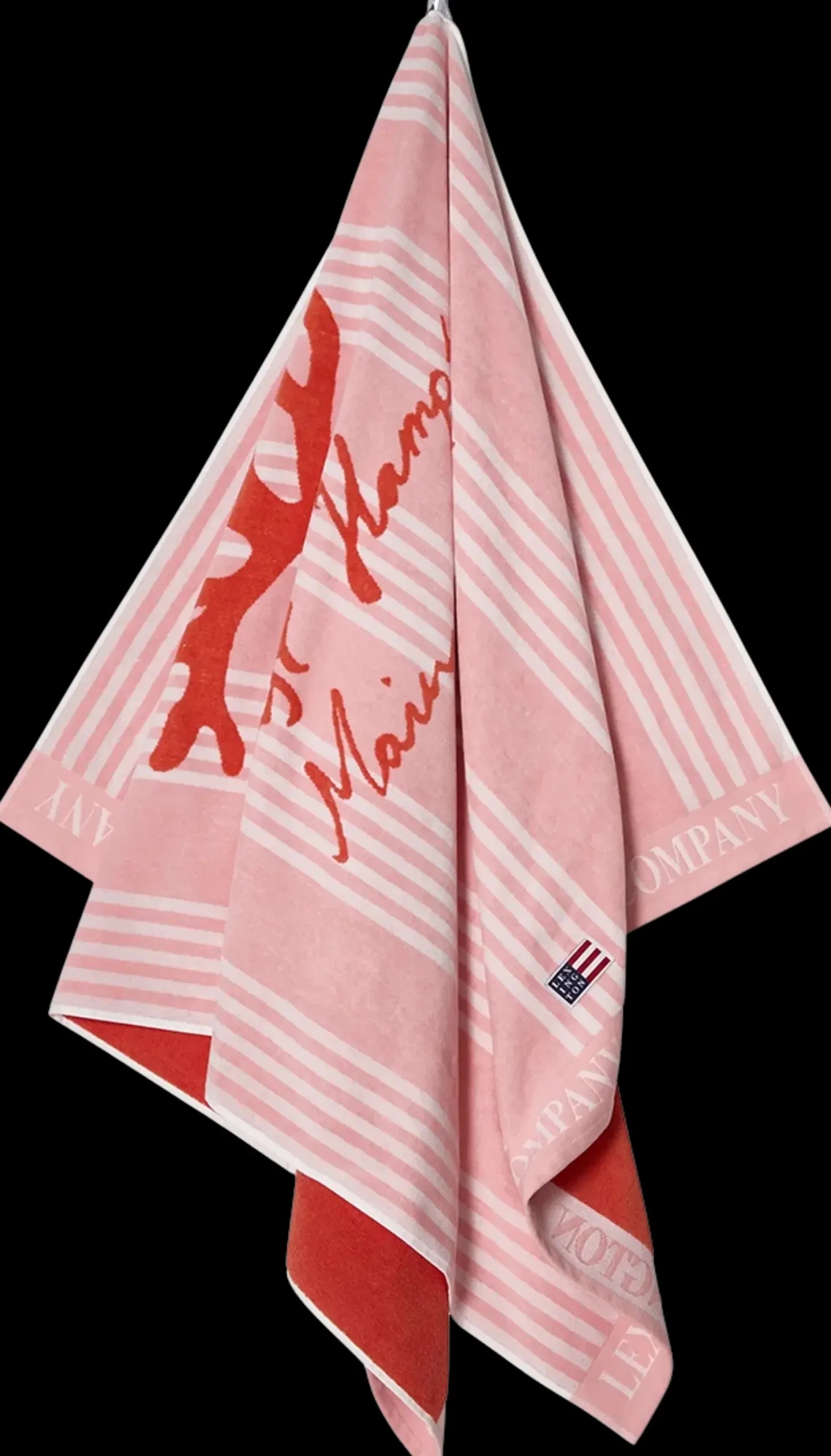 Lexington Long Island Beaches rantapyyhe 100x180cm pinkki/koralli