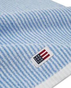 Lexington Original kylpypyyhe70x130cm white blue stripe