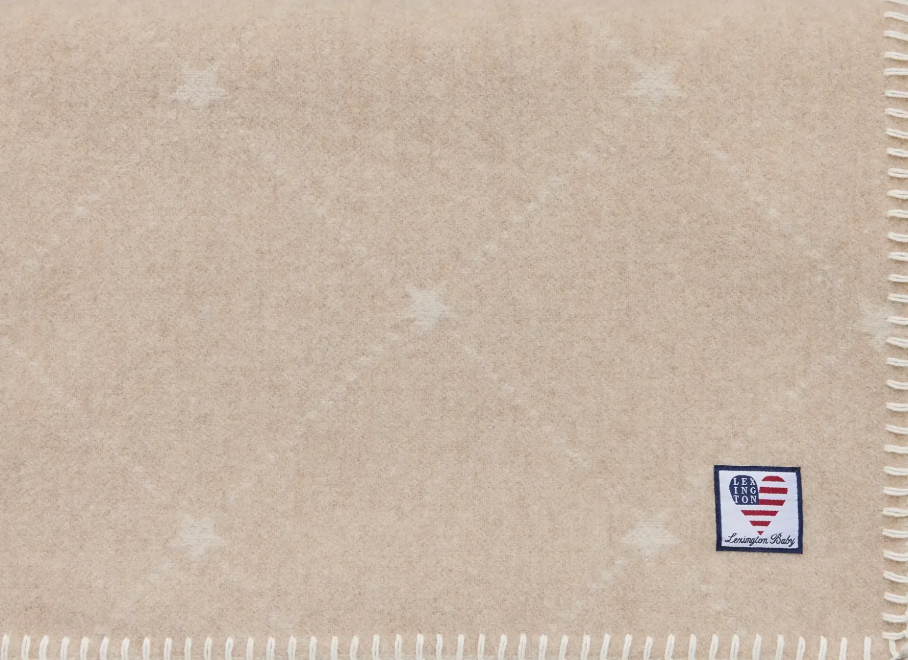 Lexington Signature Star huopa 70x100cm beige/valkoinen