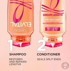 L'Oréal Paris Elvital Dream Length HairDetangler hoitoaine pitkille, vaurioituneille hiuksille 200ml