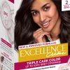 L'Oréal Paris Excellence Creme 2 Black Brown Mustanruskea kestoväri 1kpl