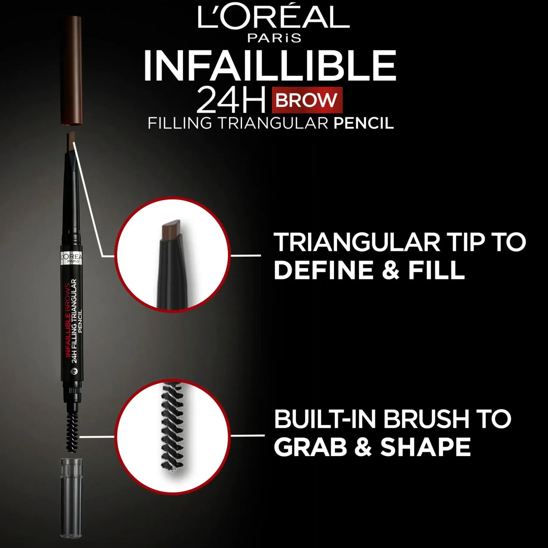 L'Oréal Paris Infaillible Brows 24H Filling Triangular Pencil kulmakynä 1ml