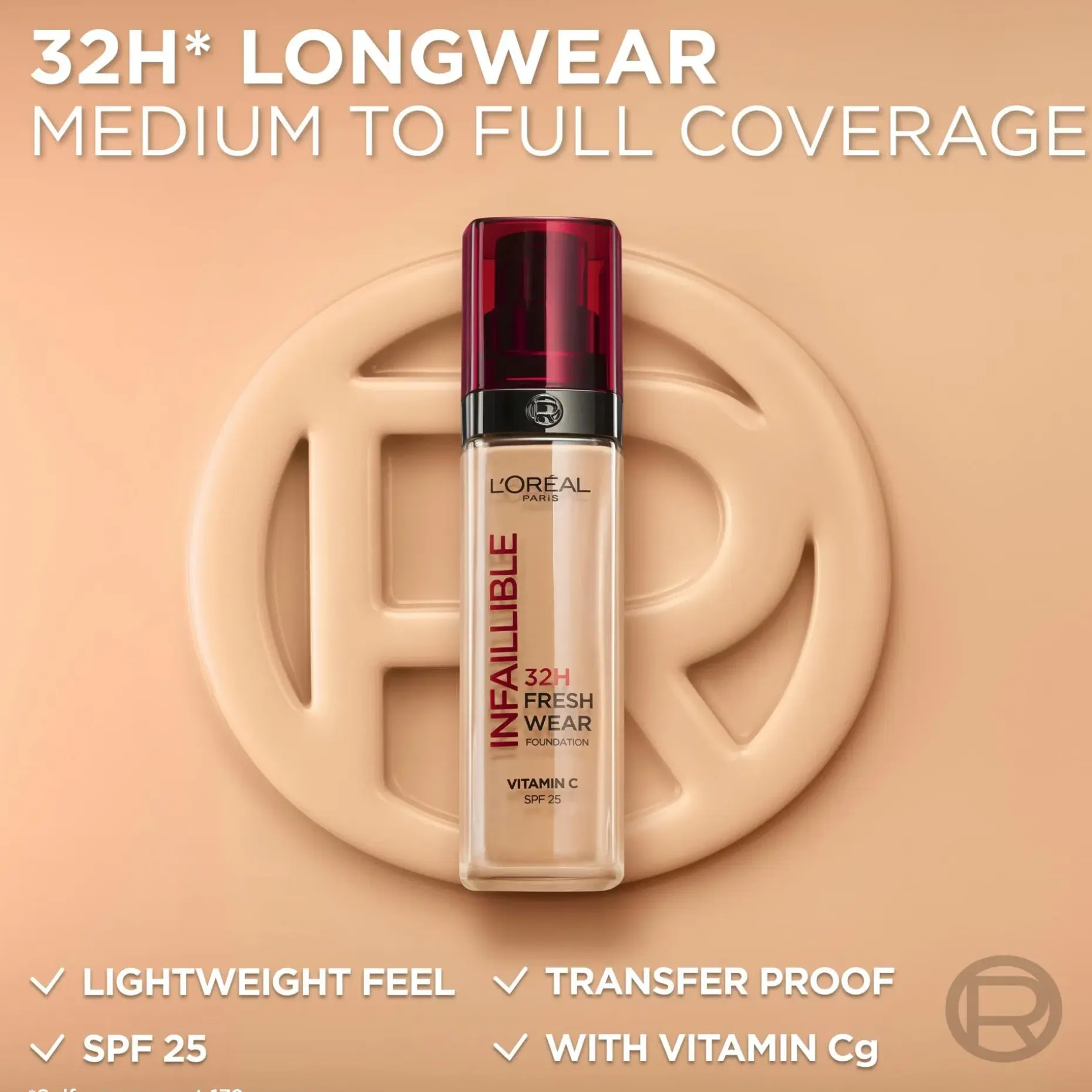 L'Oréal Paris Infaillible Fresh Wear 260 Warm Undertone meikkivoide 30ml