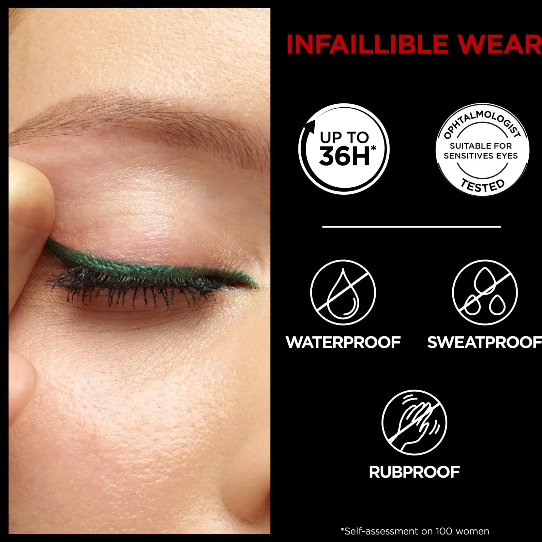 L'Oréal Paris Infaillible Grip 36H Gel Automatic Eyeliner silmänrajausväri 0,3 g