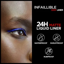 L'Oréal Paris Infaillible Grip Matte Liquid Liner 01 Ink nestemäinen silmänrajausväri 3ml