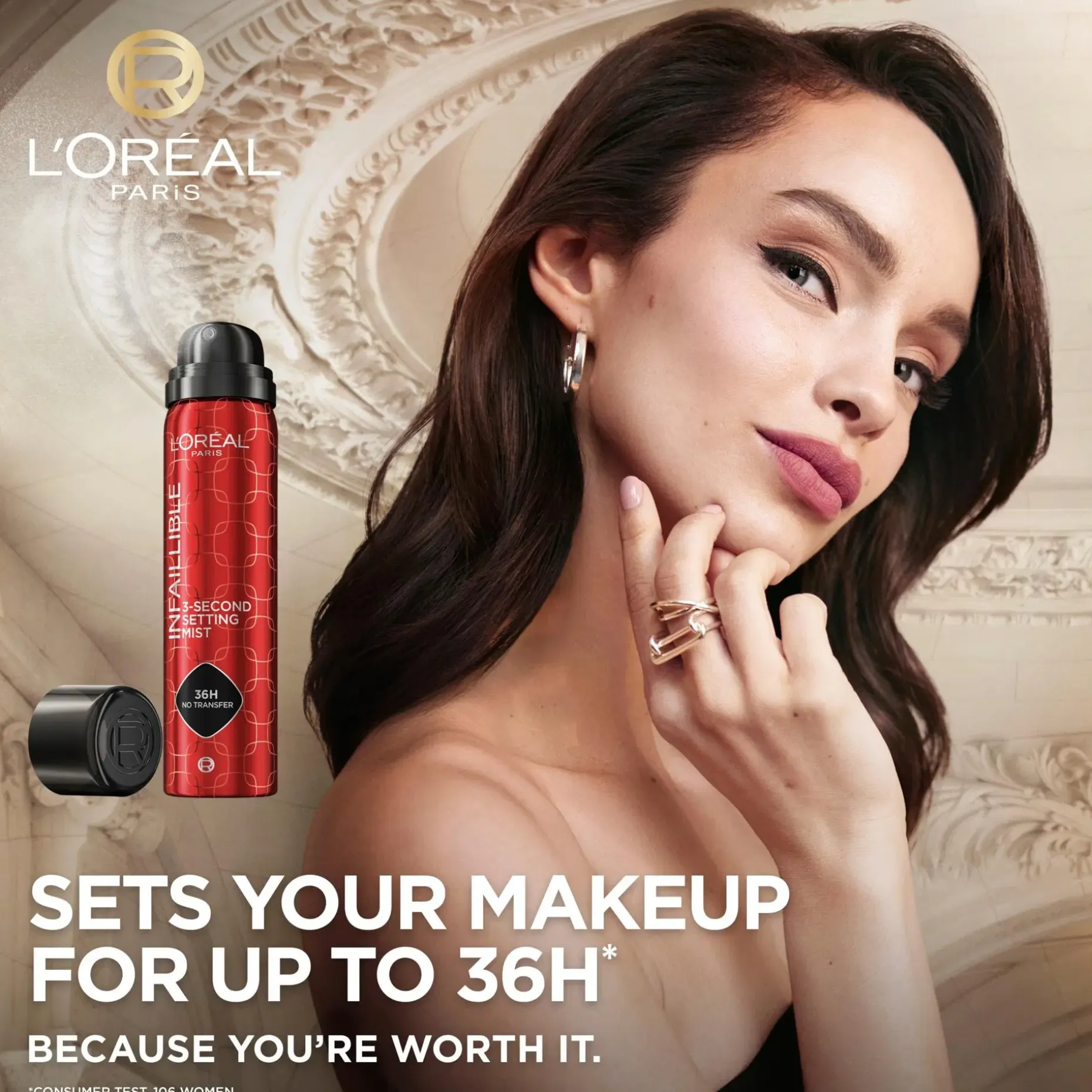 L'Oréal Paris Infaillible 3-Second Setting Mist meikinkiinnityssuihke 75ml