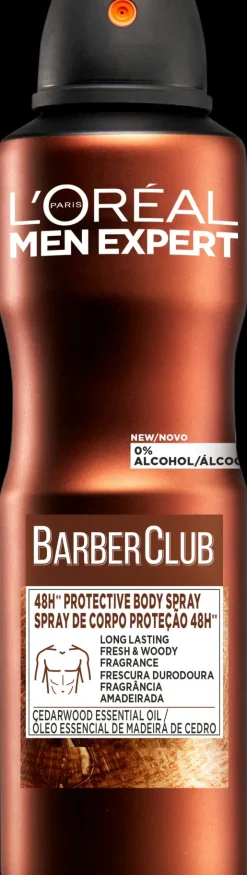 L'Oréal Paris Men Expert Barber Club 48H Protective Bodyspray 150ml 0 normaalille iholle ml