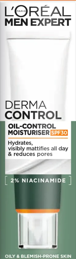 L'Oréal Paris Men Expert Derma Control päivävoide SPF30 herkälle iholle 40 ml