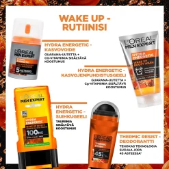 L'Oréal Paris Men Expert Hydra Energetic virkistävä puhdistusgeeli kasvoille 100ml