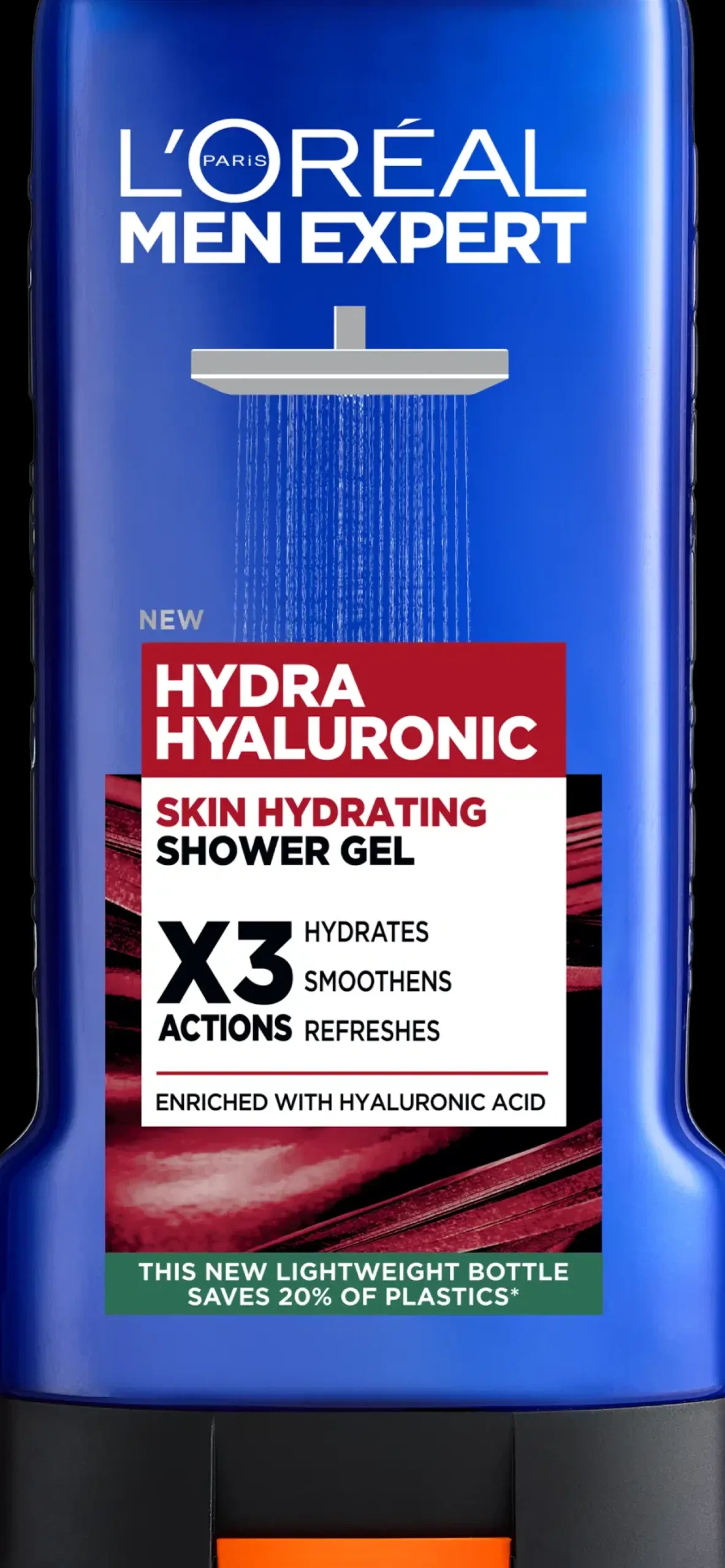 L'Oréal Paris Men Expert Hydra Hyaluronic Dusjgelé til normal hud 300 ml