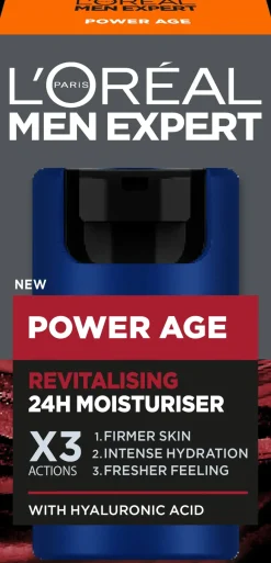 L'Oréal Paris Men Expert Power Age Revitalizing Moisturiser päivävoide normaalille iholle 50ml