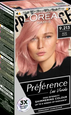 L'Oréal Paris Préférence Vivid Colours Rose Gold intensiivinen kestoväri 1kpl