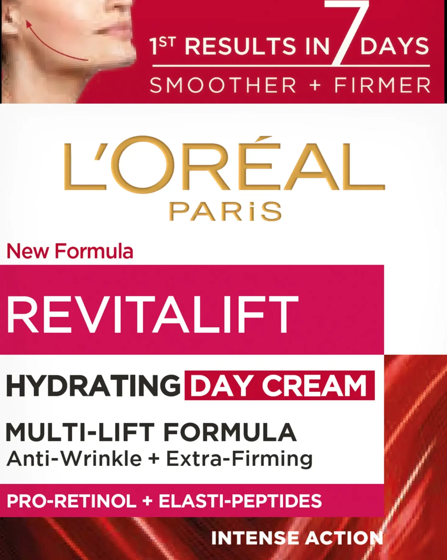 L'Oréal Paris Revitalift ryppyjä silottava ja ihoa kiinteyttävä päivävoide 50ml