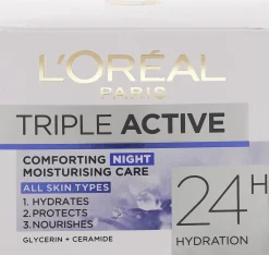 L'Oréal Paris Triple Active kosteuttava yövoide 50ml
