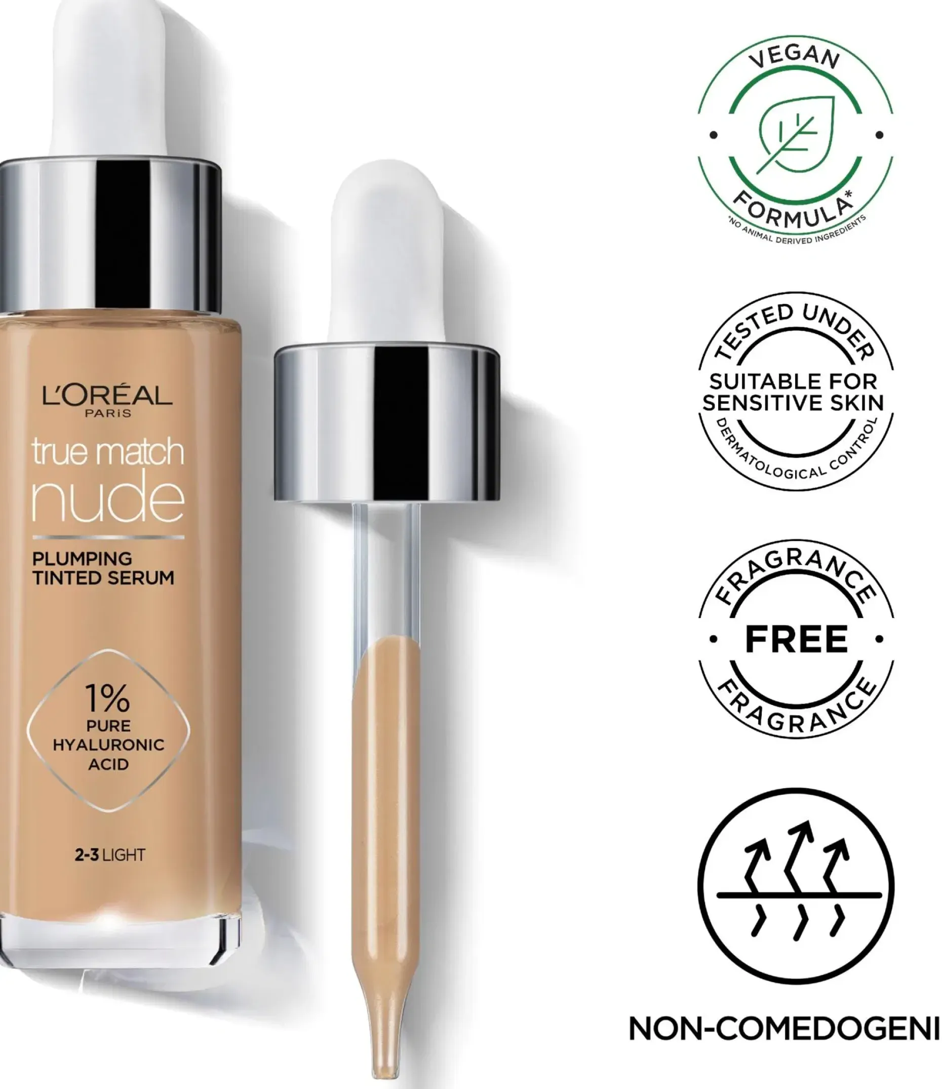 L'Oréal Paris True Match Nude Plumping Tinted Serum meikkivoide 30 ml