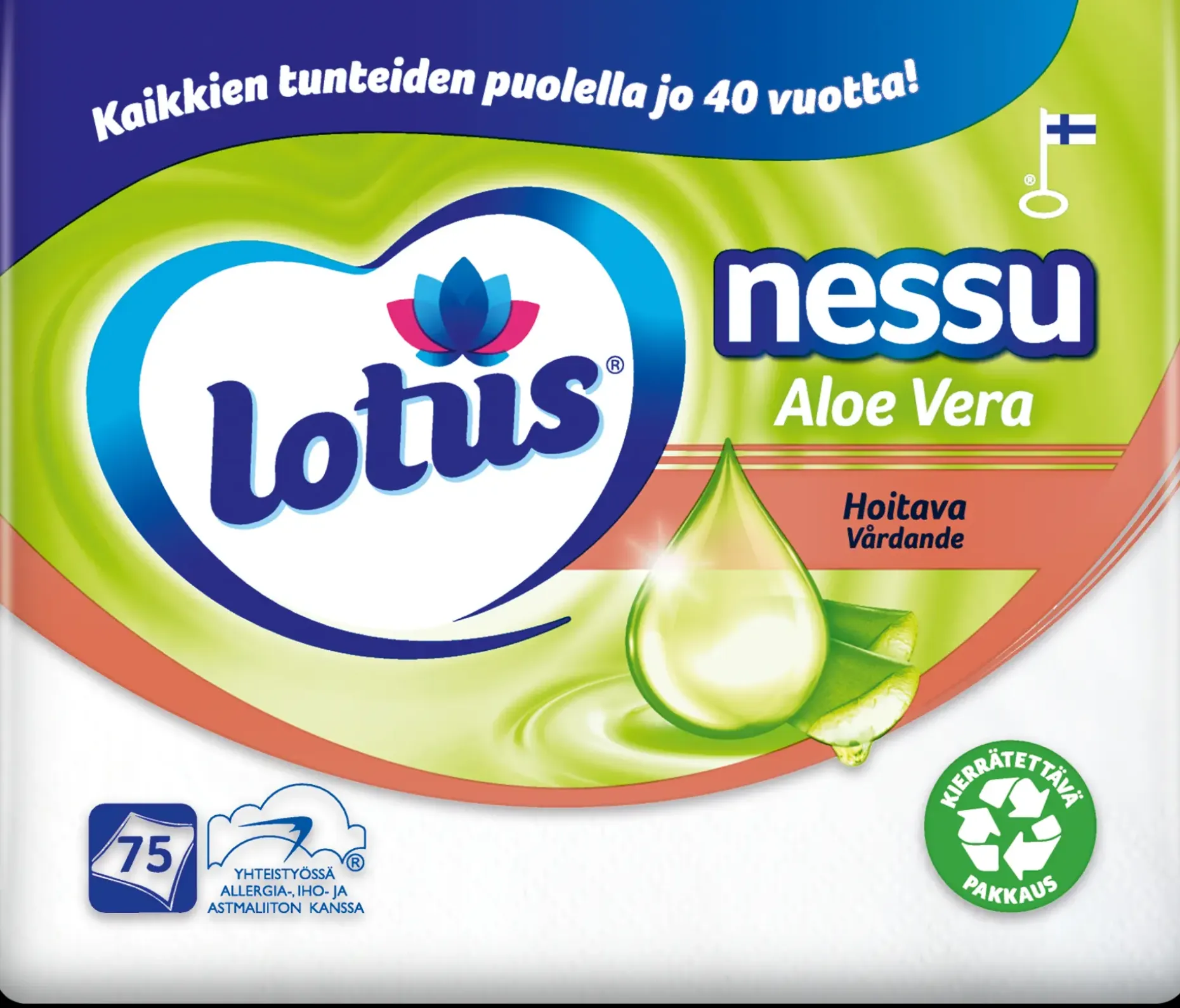 LOTUS Nessu Aloe Vera nenäliina