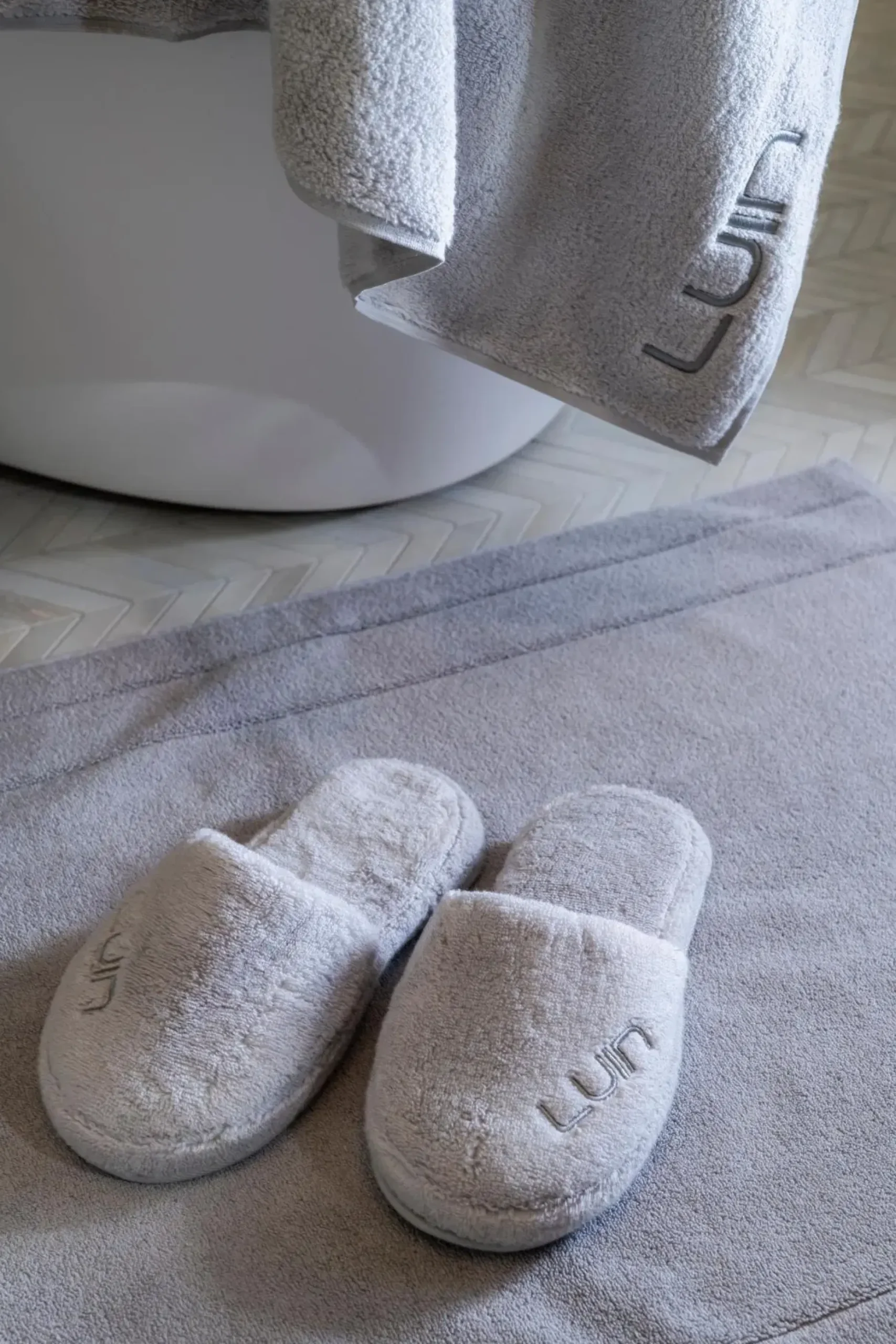 Luin Living Cosy kylpytossut pearl grey L/XL