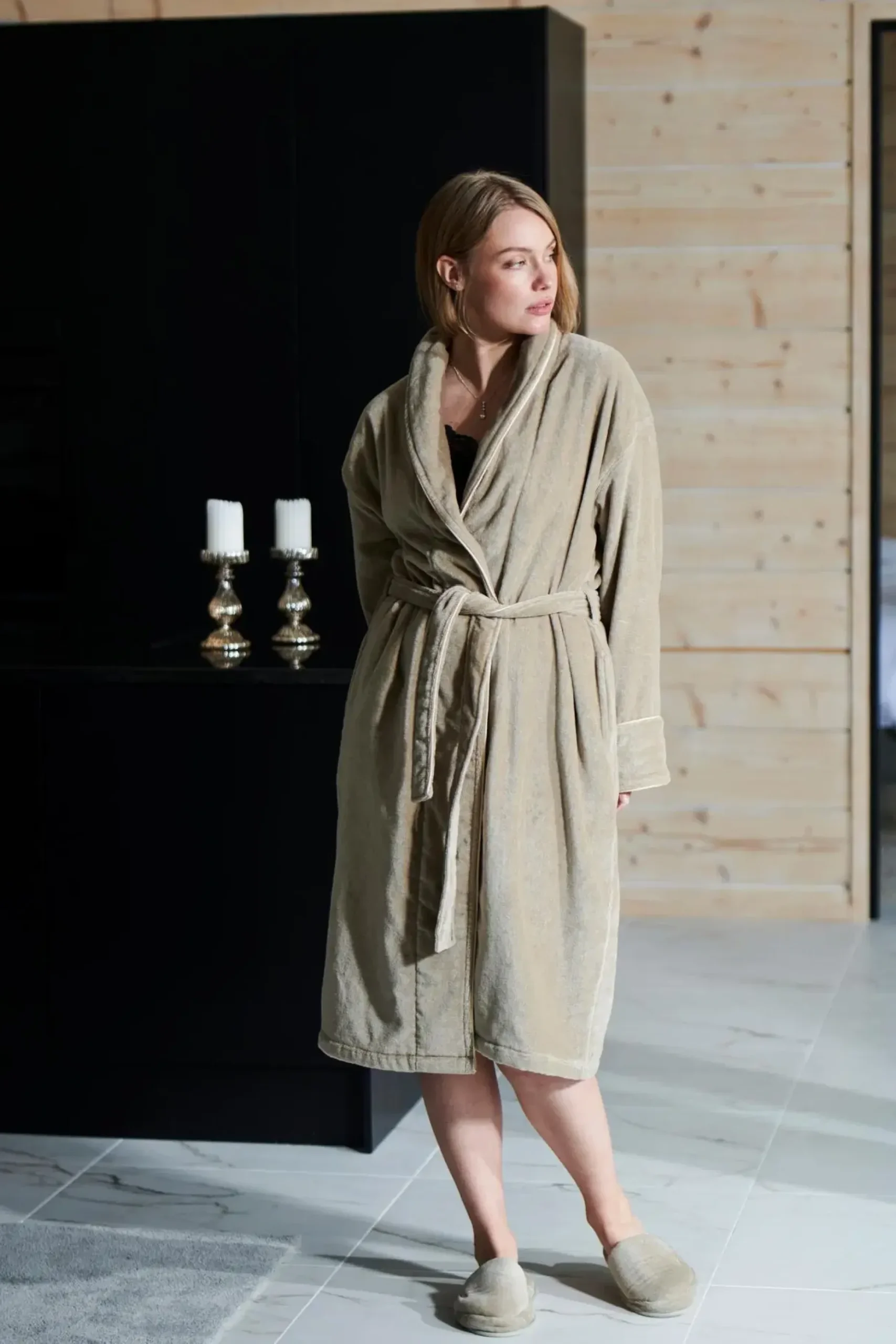 Luin Living Haven kylpytakki L beige