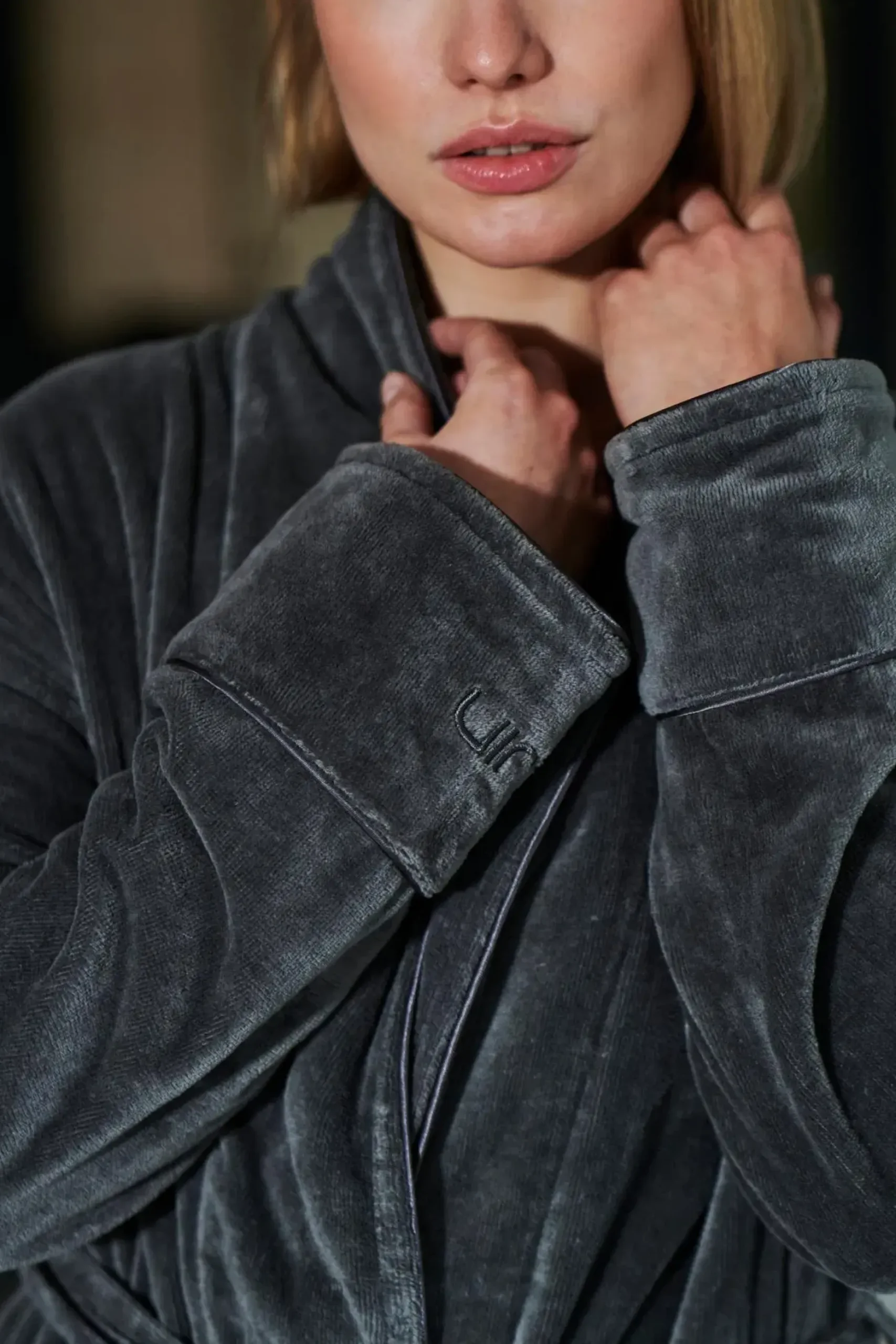 Luin Living Haven kylpytakki M dark grey