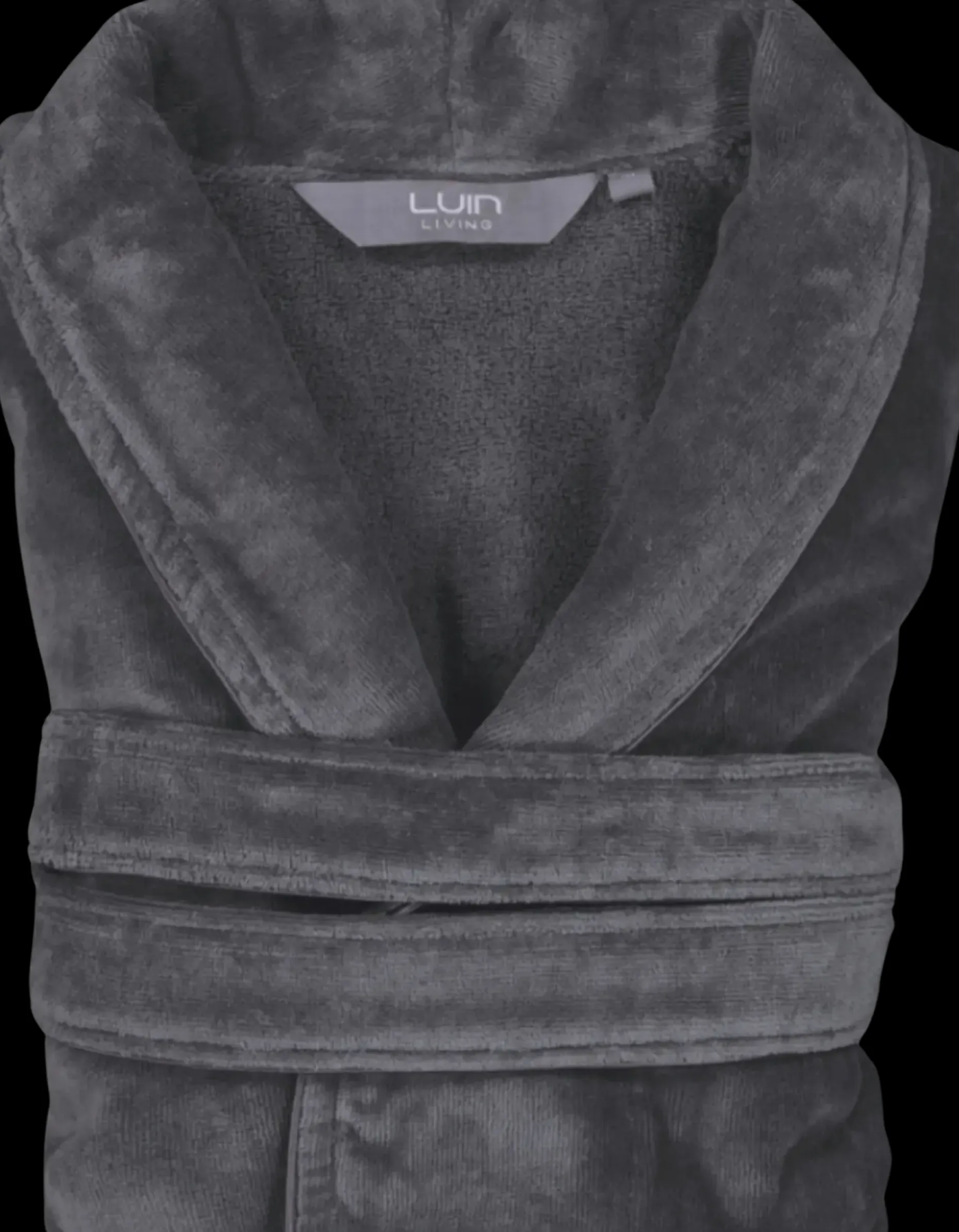 Luin Living Haven kylpytakki L dark grey