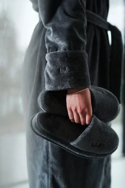 Luin Living Haven kylpytossut S/M dark grey