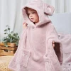 Luin Living lasten ponchopyyhe 1-5 v. Dusty Rose