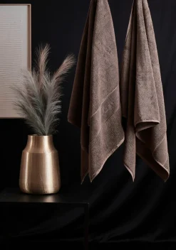 Luin Living Organic Elegance jättipyyhe 100x150cm mocha mist