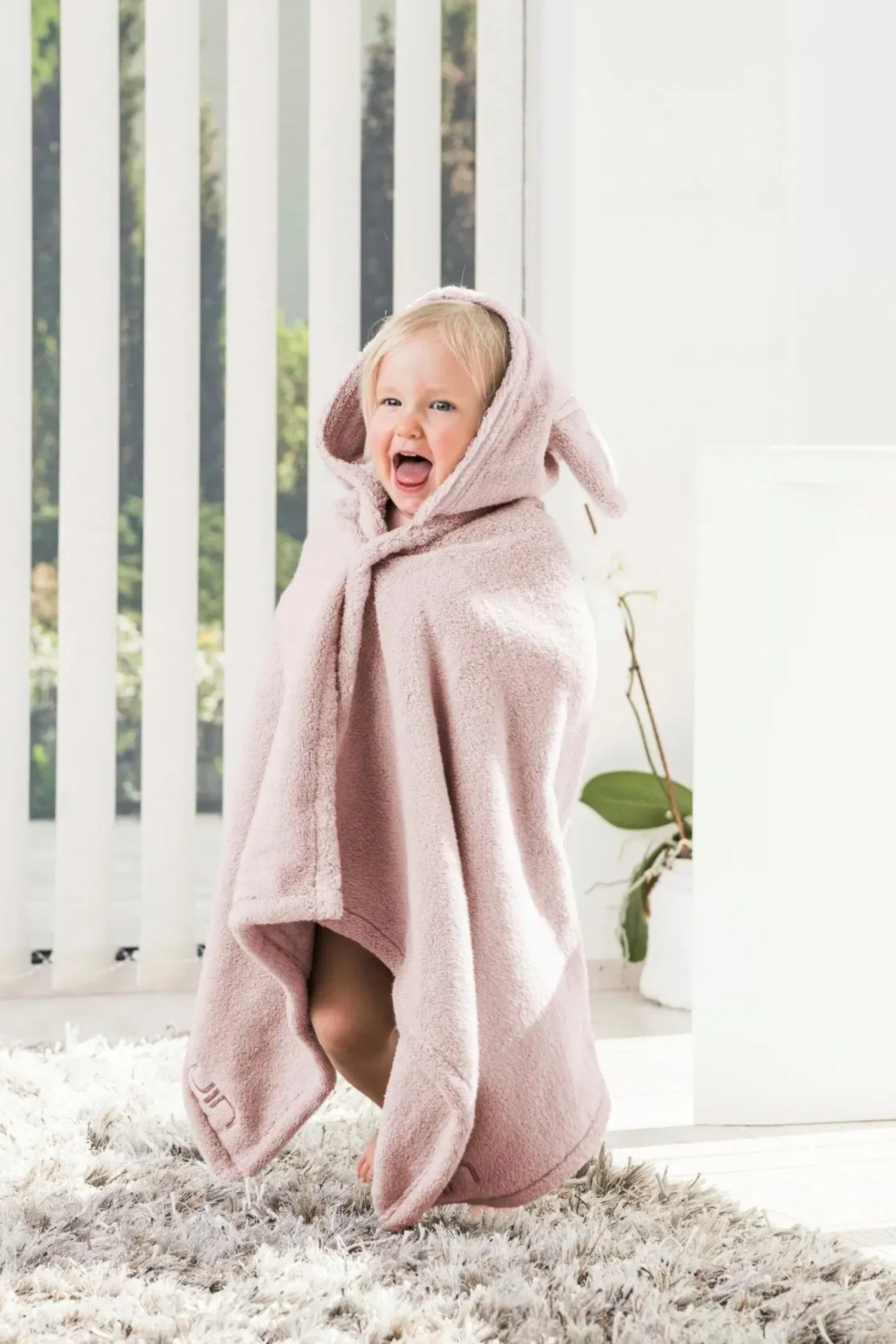 Luin Living vauva/viittapyyhe 0-5 v. dusty rose