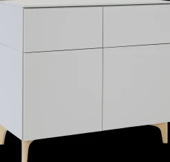Lundia Fuuga -senkki, ovilla ja laatikoilla, cashmere, koivujalat