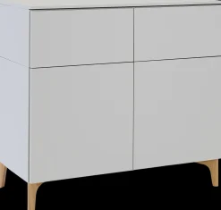 Lundia Fuuga -senkki, ovilla ja laatikoilla, cashmere, tammijalat