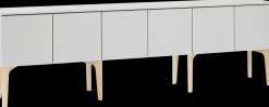 Lundia Fuuga tv-taso ovilla, cashmere, koivujalat