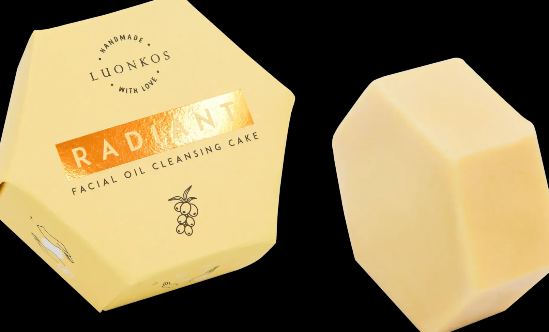 Luonkos Radiant öljypuhdistuskakku kasvoille 60 ml