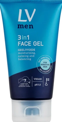 LV 75ml Men 3in1 Face gel geelivoide