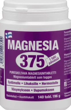 Magnesia 375 pureskeltava magnesiumtabletti 140 tabl
