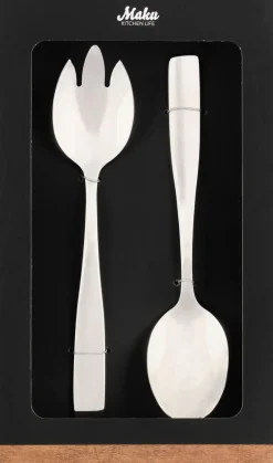 Maku Basic salaattiottimet 3x16x27 cm, teräs