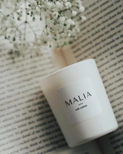 Malia Tuoksukynttilä Soft cotton 75g