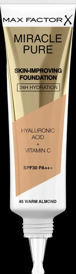 Max Factor Miracle Pure Foundation 30 ml 45 Warm Almond
