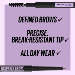 Maybelline New York Express Brow Ultra Slim 04 Medium brown -kulmakynä 0,84g