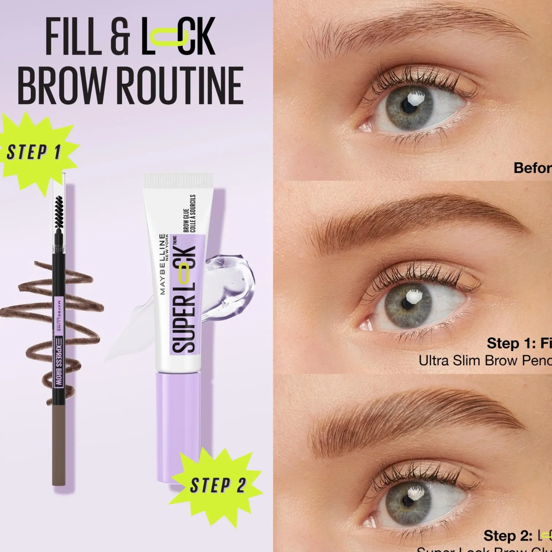 Maybelline New York Express Brow Ultra Slim 04 Medium brown -kulmakynä 0,84g