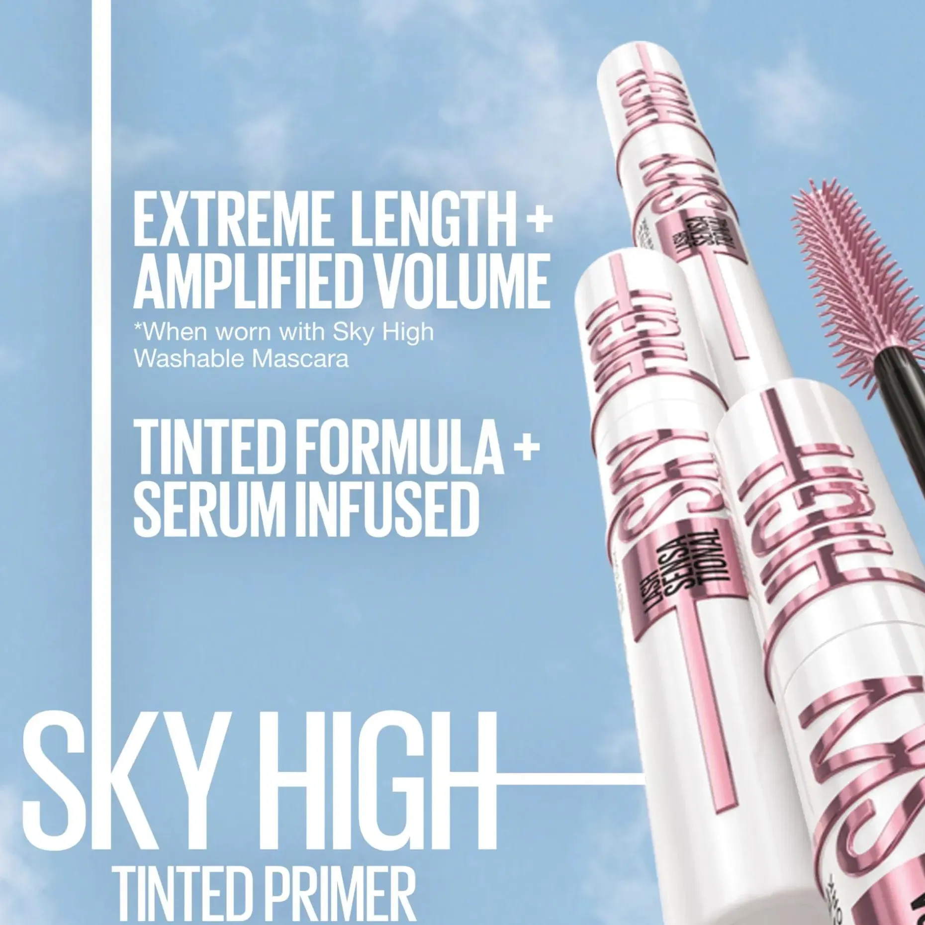 Maybelline New York Lash Sensational Sky High Tinted Primer pohjustusmaskara 7,7ml
