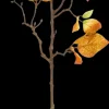 Mica decorations Sisustusoksa Kanukka 63 cm keltainen