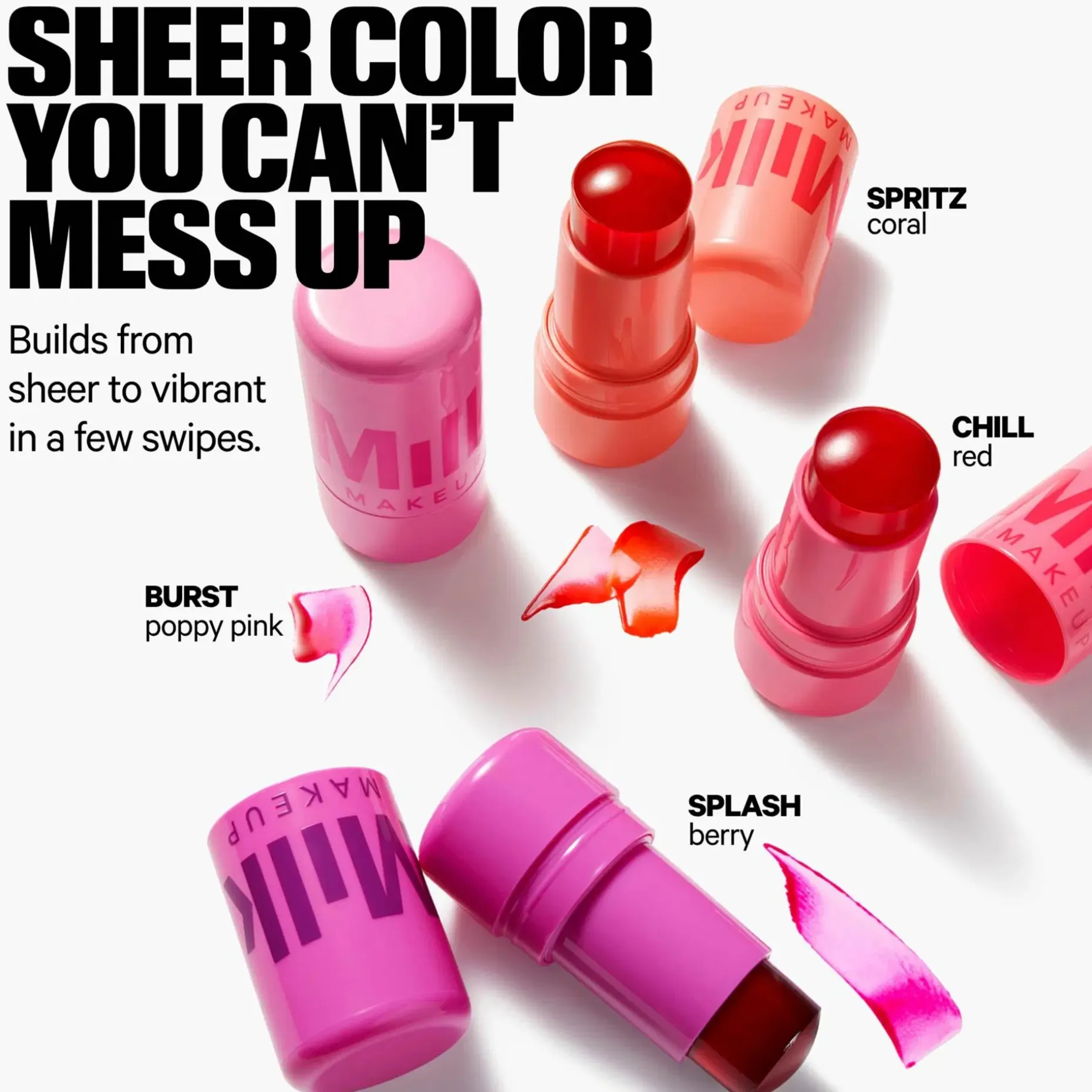 MILK Makeup Cooling Water Jelly Tint Stick poski- ja huulipuna 5 g