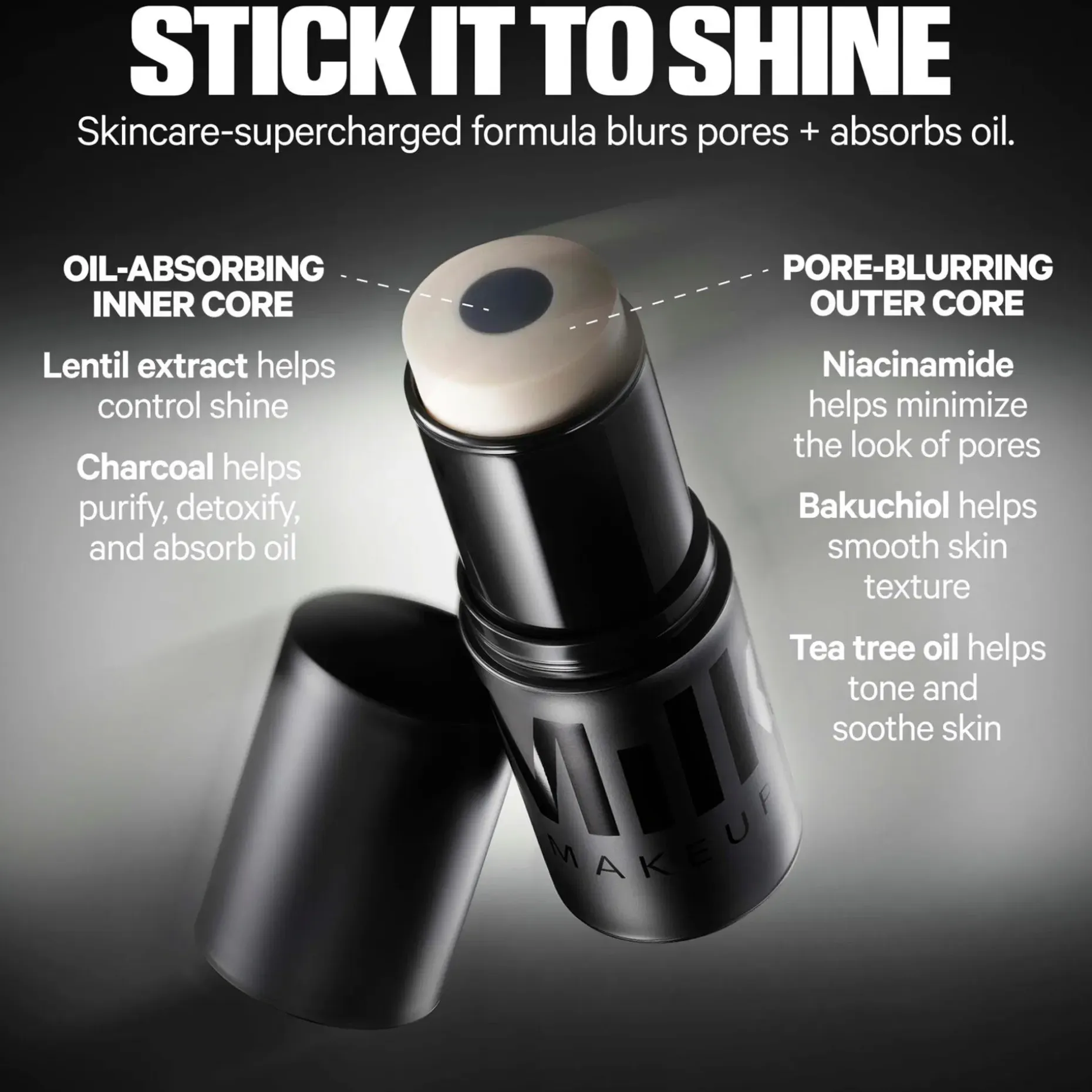 MILK Makeup Pore Eclipse Matte Blur Stick pohjustustuote 9 g