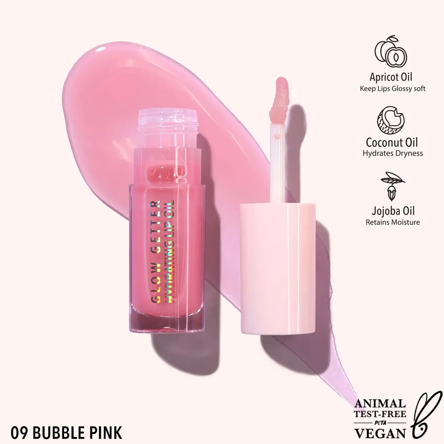 MOIRA Glow Getter Hydrating Oil huuliöljy 4,6 ml
