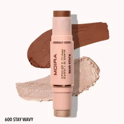 MOIRA Sculpt & Glow Duo Stick varjostus- ja korostuspuikko 6 g + 5,2 g
