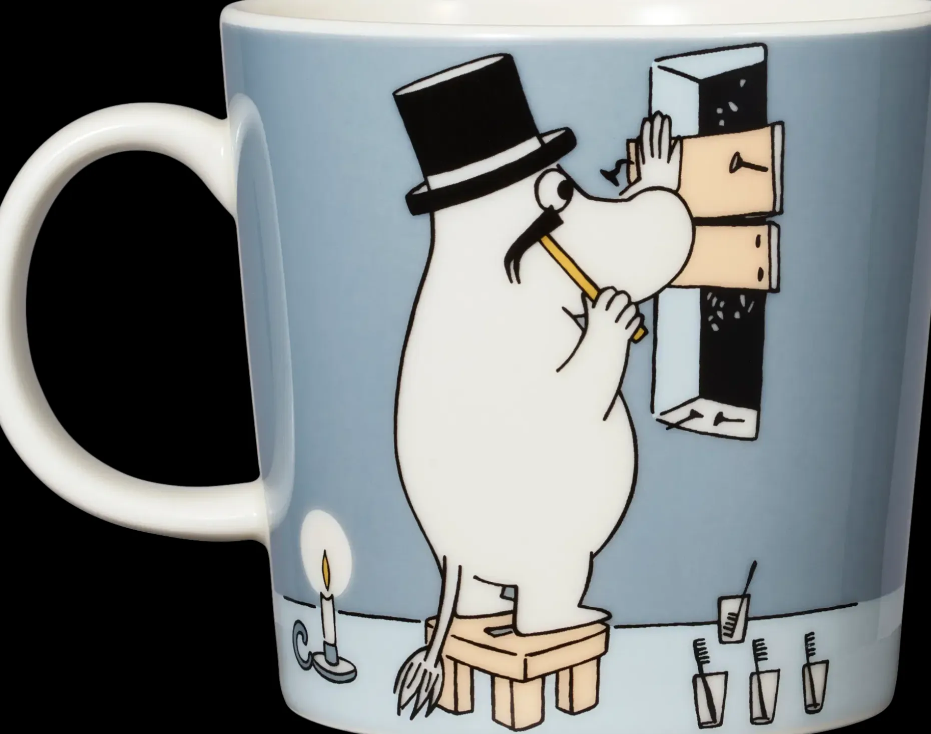 Moomin Arabia Muumi Muki Muumipappa 0,3l harmaa