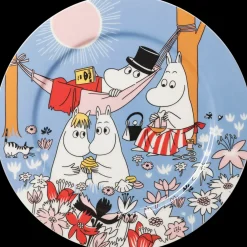Moomin Arabia Muumi Perheen parissa sininen tarjoiluvati 23cm