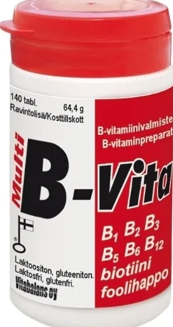 Multi B-Vita 140 kpl B-vitamiinivalmiste 64,4 g Vitabalans